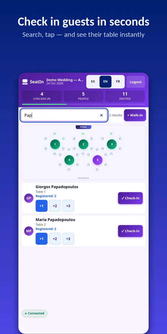 Check in guests in seconds