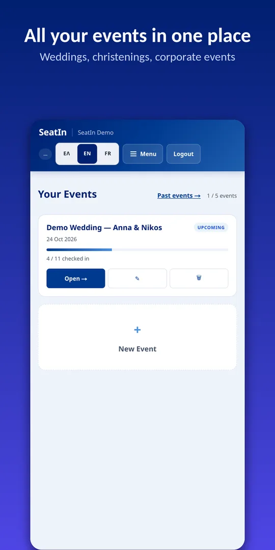 All your events in one place
